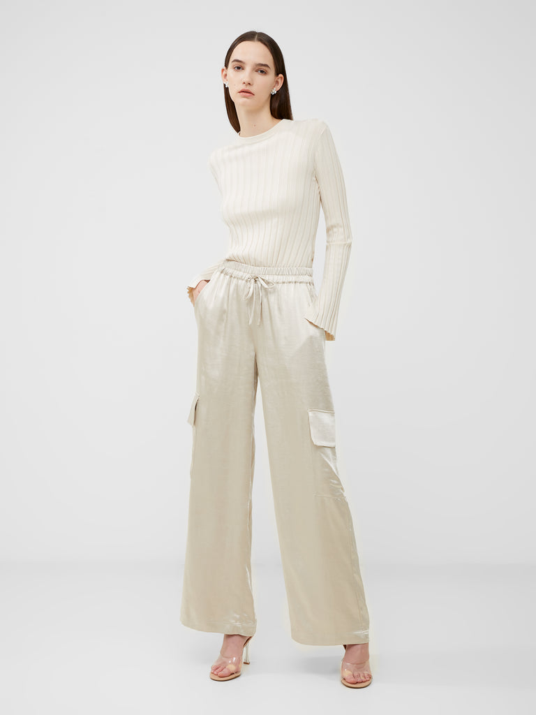 Chloetta Cargo Trouser Silver Lining | French Connection US