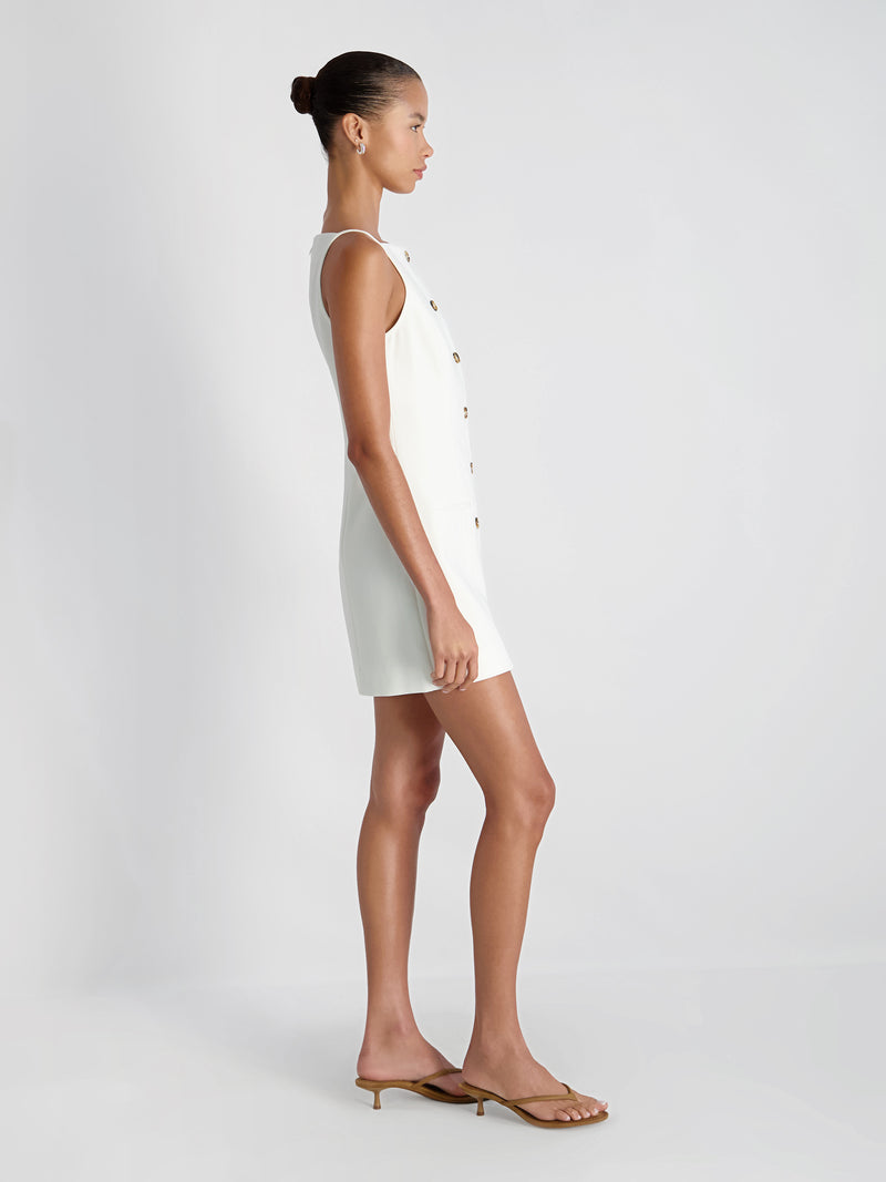 Azra Twill Square Neck Dress
