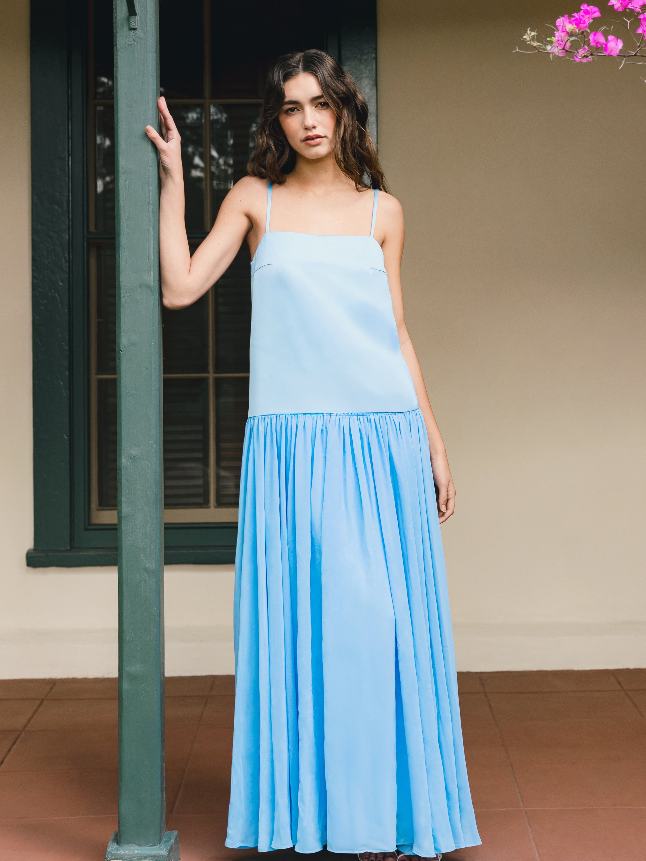 MARINA SILKY MAXI DRESS View 1