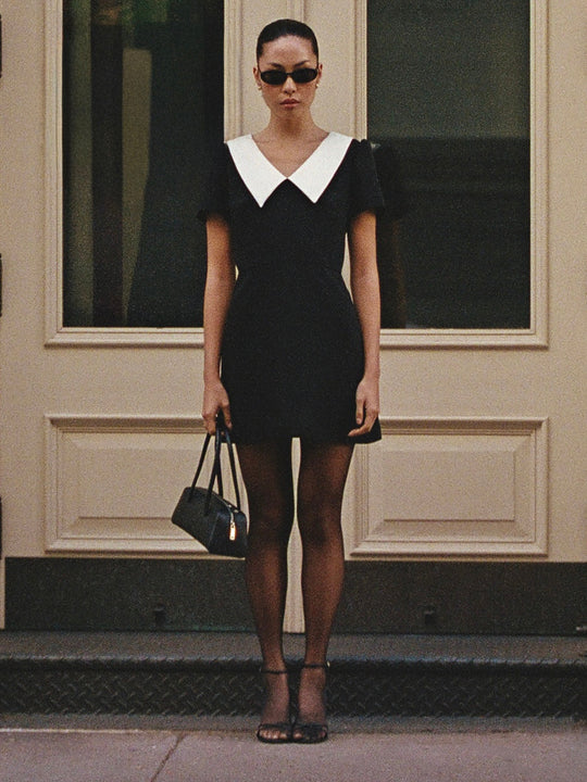 Azra Short Sleeve Collar Dress
