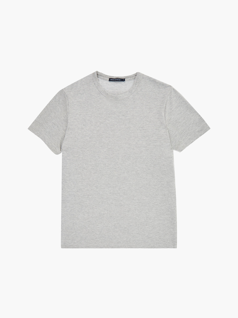 Ottoman Rib T-Shirt Light Grey Melange | French Connection US