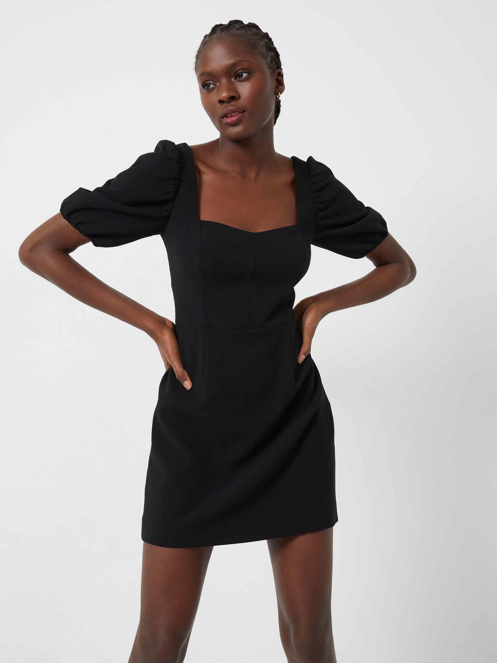 Whisper Cut Out Back Dress Black | French Connection US