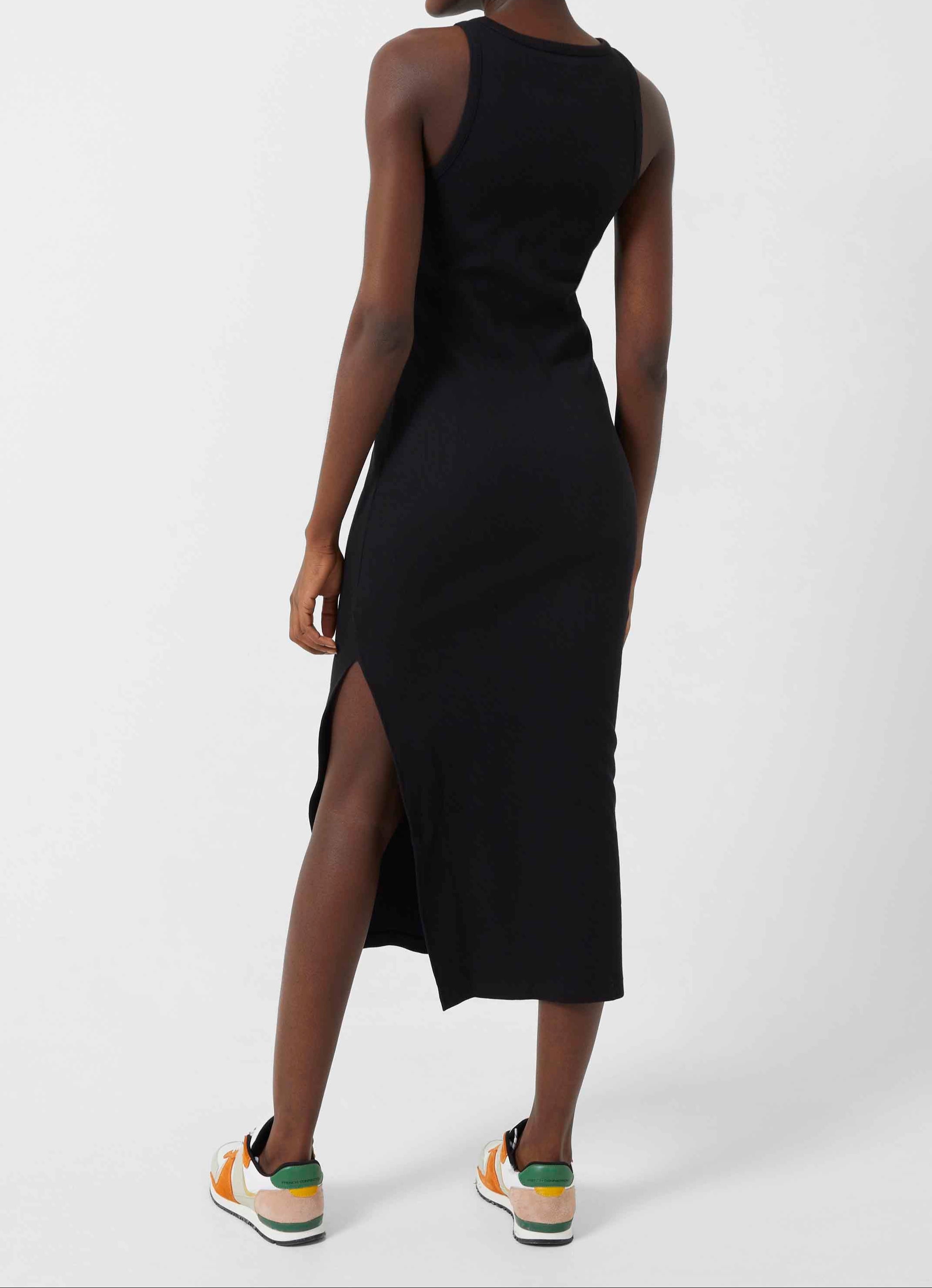 FCUK Ribbed Racer Midi Dress