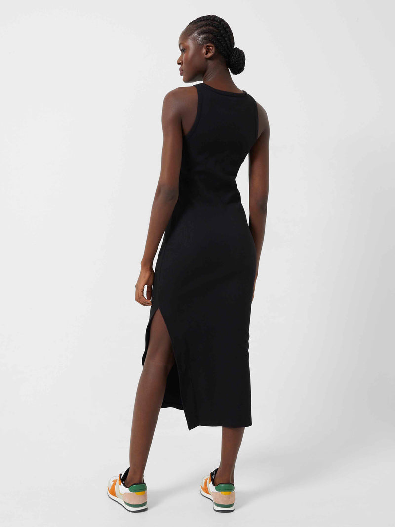 FCUK Ribbed Racer Midi Dress