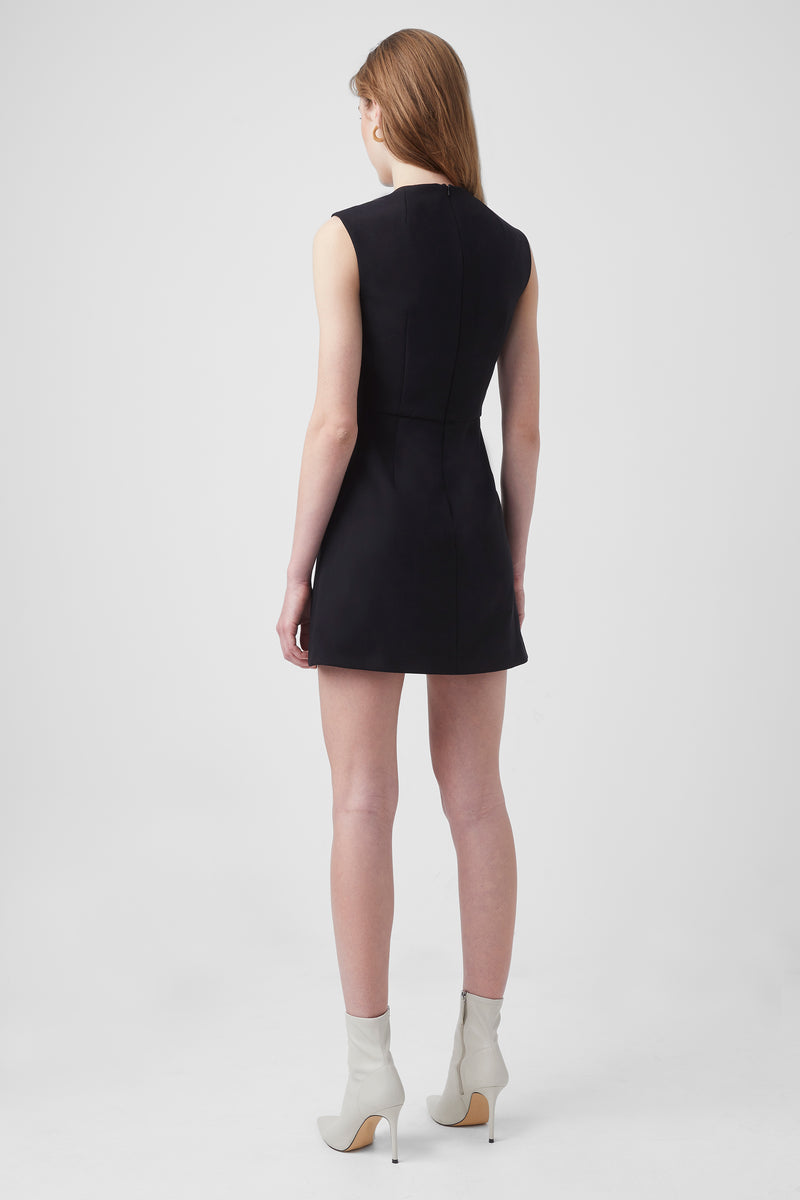 Whisper Ruth Square Neck Dress black | French Connection US