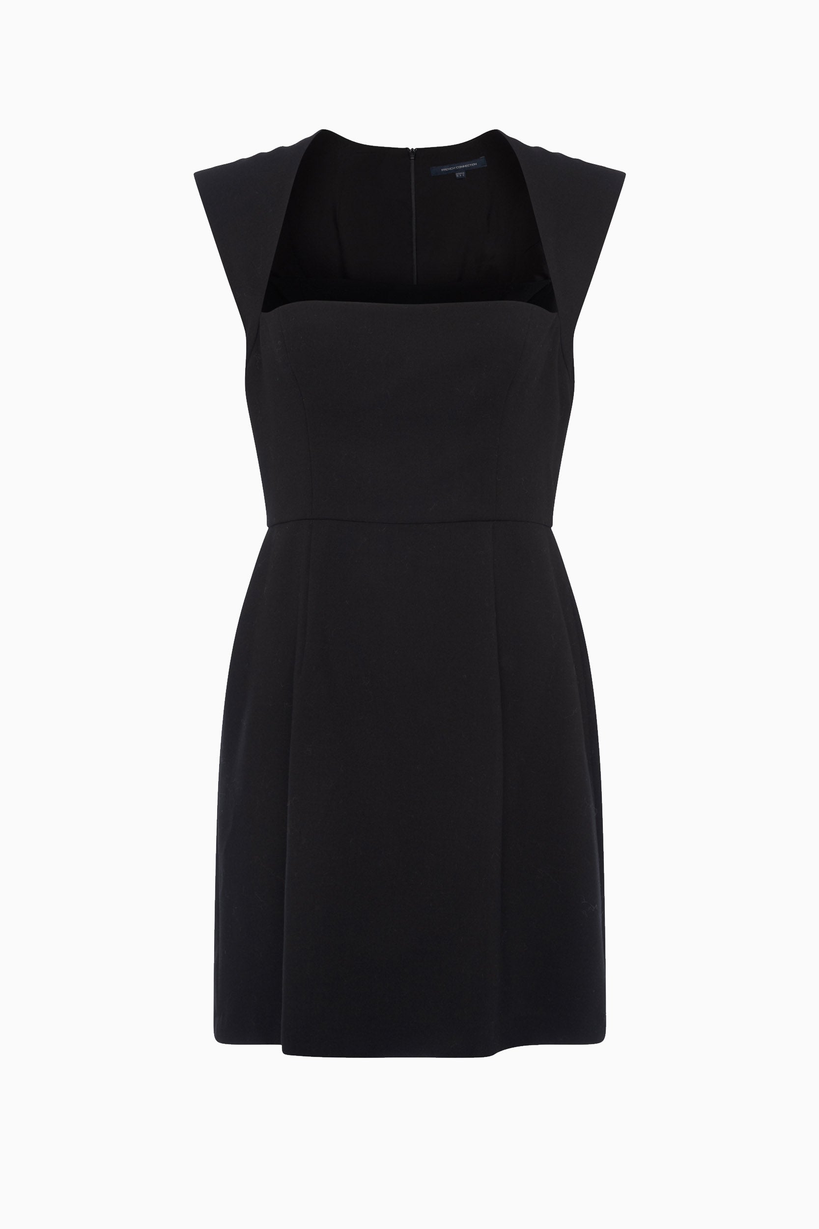 Whisper Ruth Square Neck Dress black | French Connection US