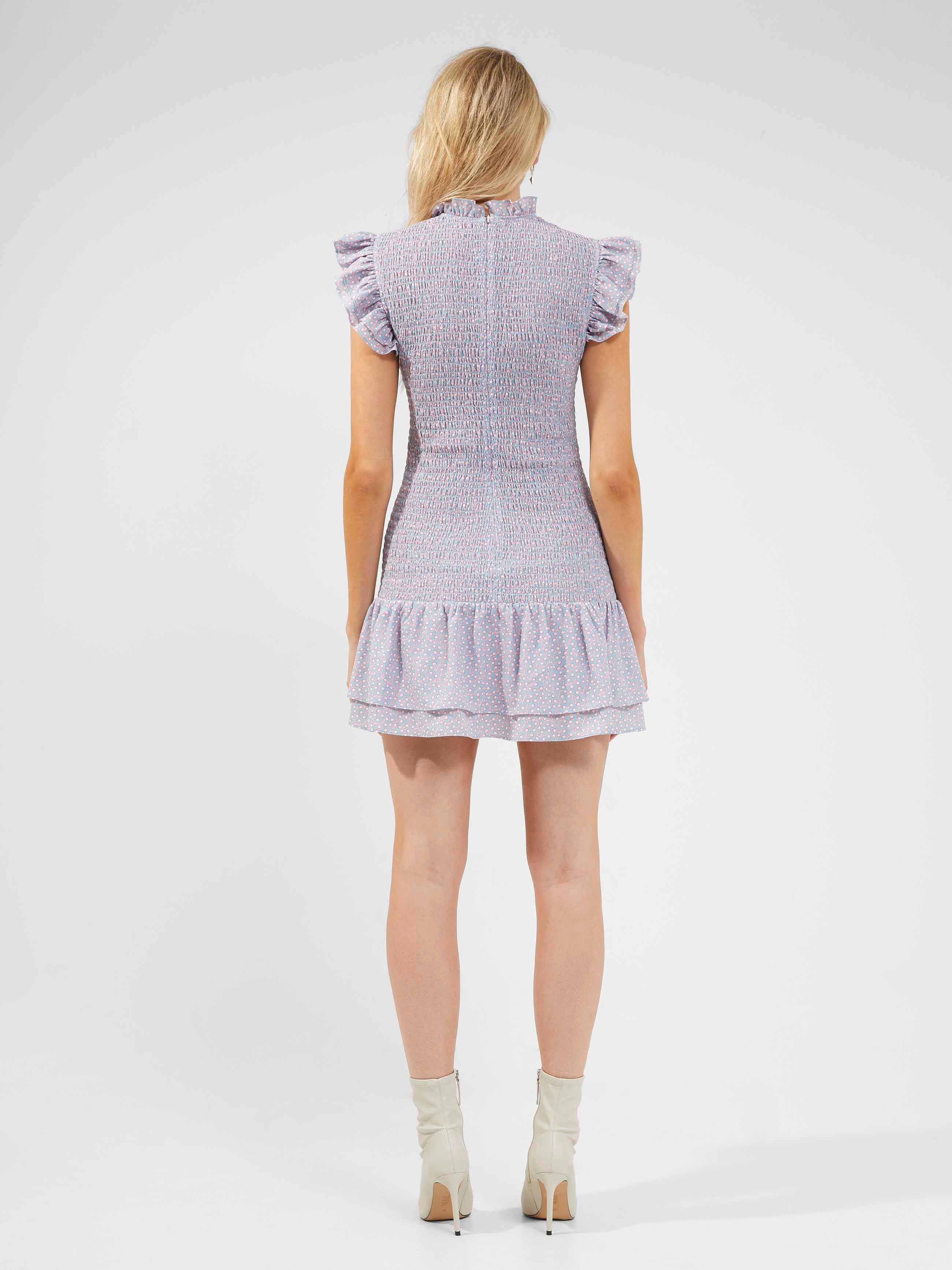 Elao Verona Crepe Smocked Dress Me Not French Connection US