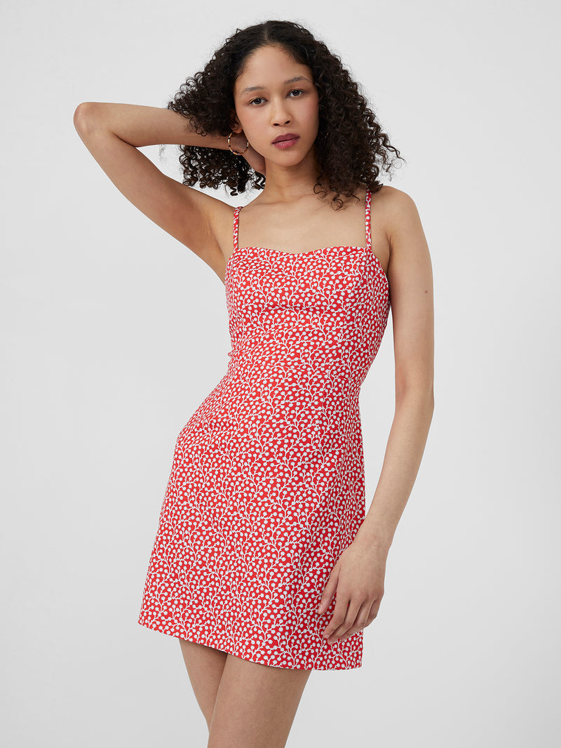 Elao Whisper Tie Back Dress Hibiscus Multi | French Connection US