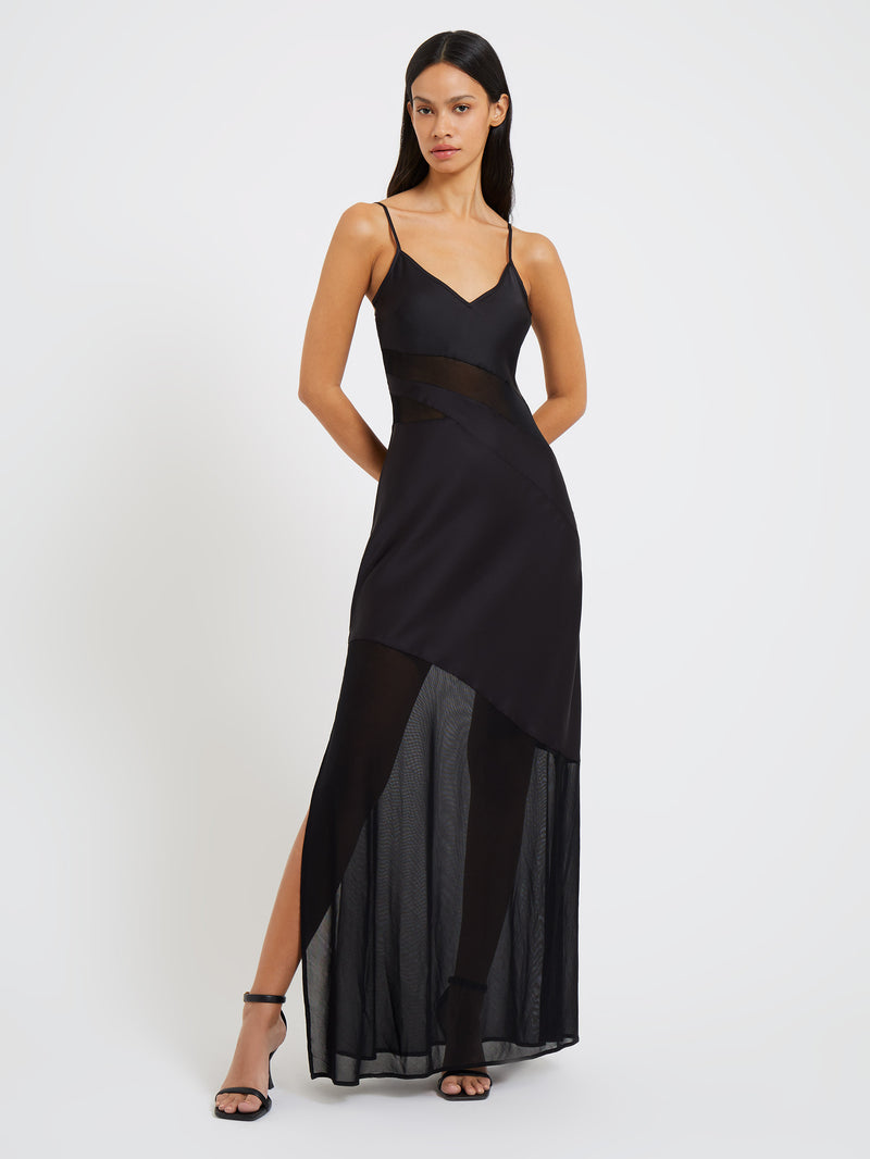 FRENCH CONNECTION Fernia Embellished Sequin Dress in Black | Endource