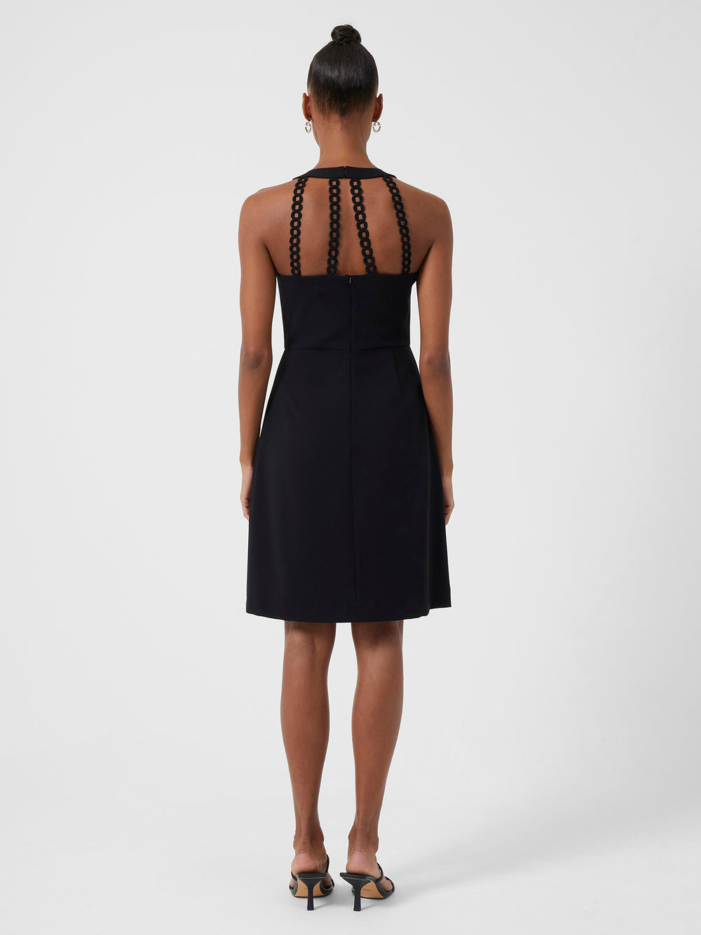 Buntie whisper Ruth Chain Dress Black French Connection US