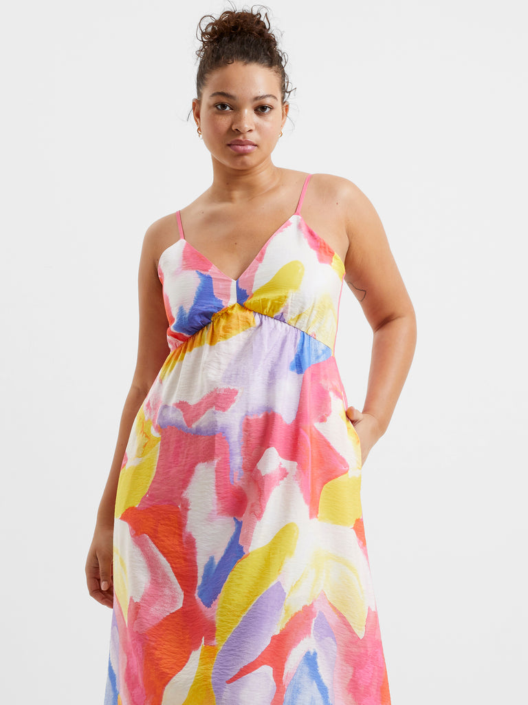 Isadora Faron Drape Sun Dress Summer Multi | French Connection US