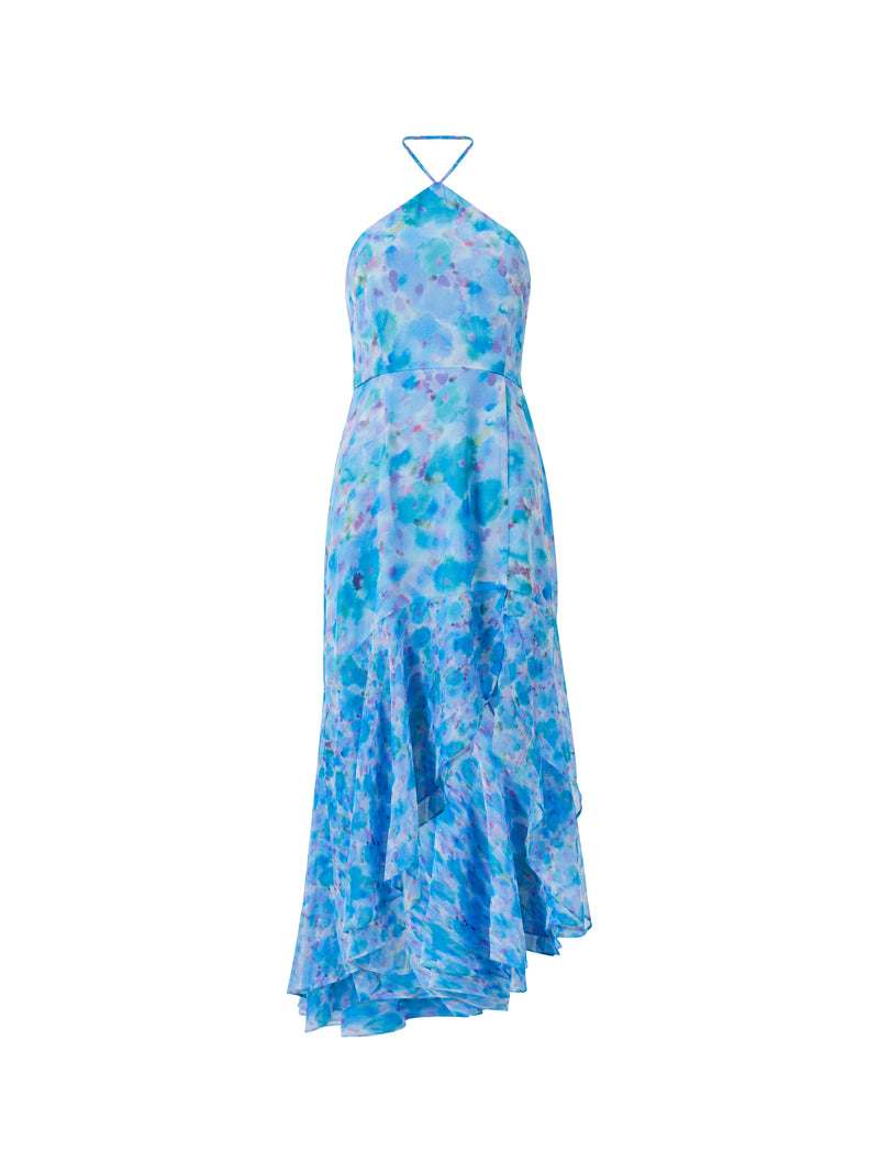 Gretha Hallie Recycled Crinkle Halter Dress Stillwater | French ...