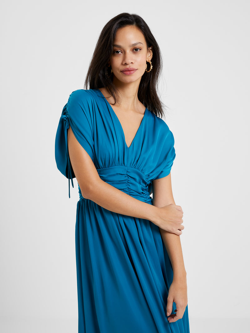 Audrey Satin Maxi French | Connection Dress US Ocean Depths