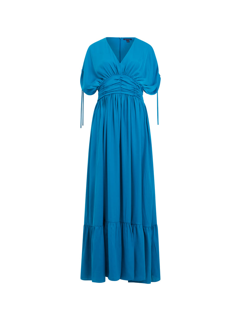 US Dress Maxi Satin Ocean Audrey Connection | French Depths