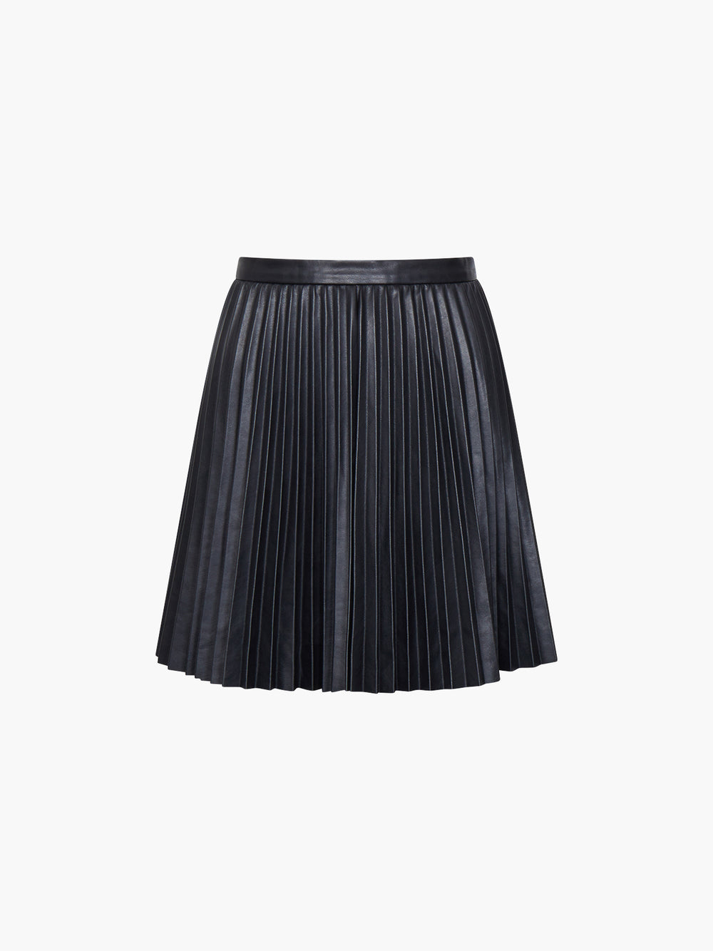 Etta Recycled Vegan Leather Skirt Black | French Connection US