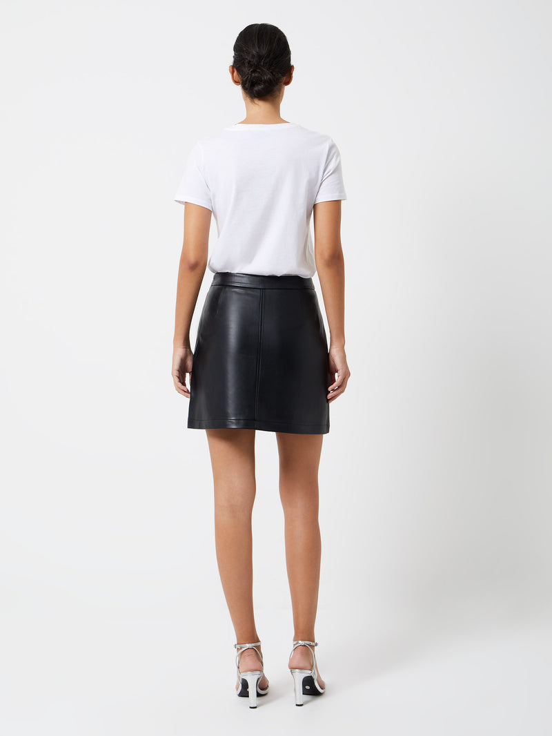 Crolenda PU Mini Skirt Black | French Connection US