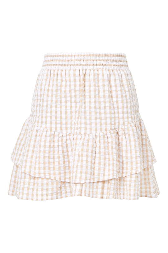 Filippa Cotton Poplin Ruffle Hem Skirt