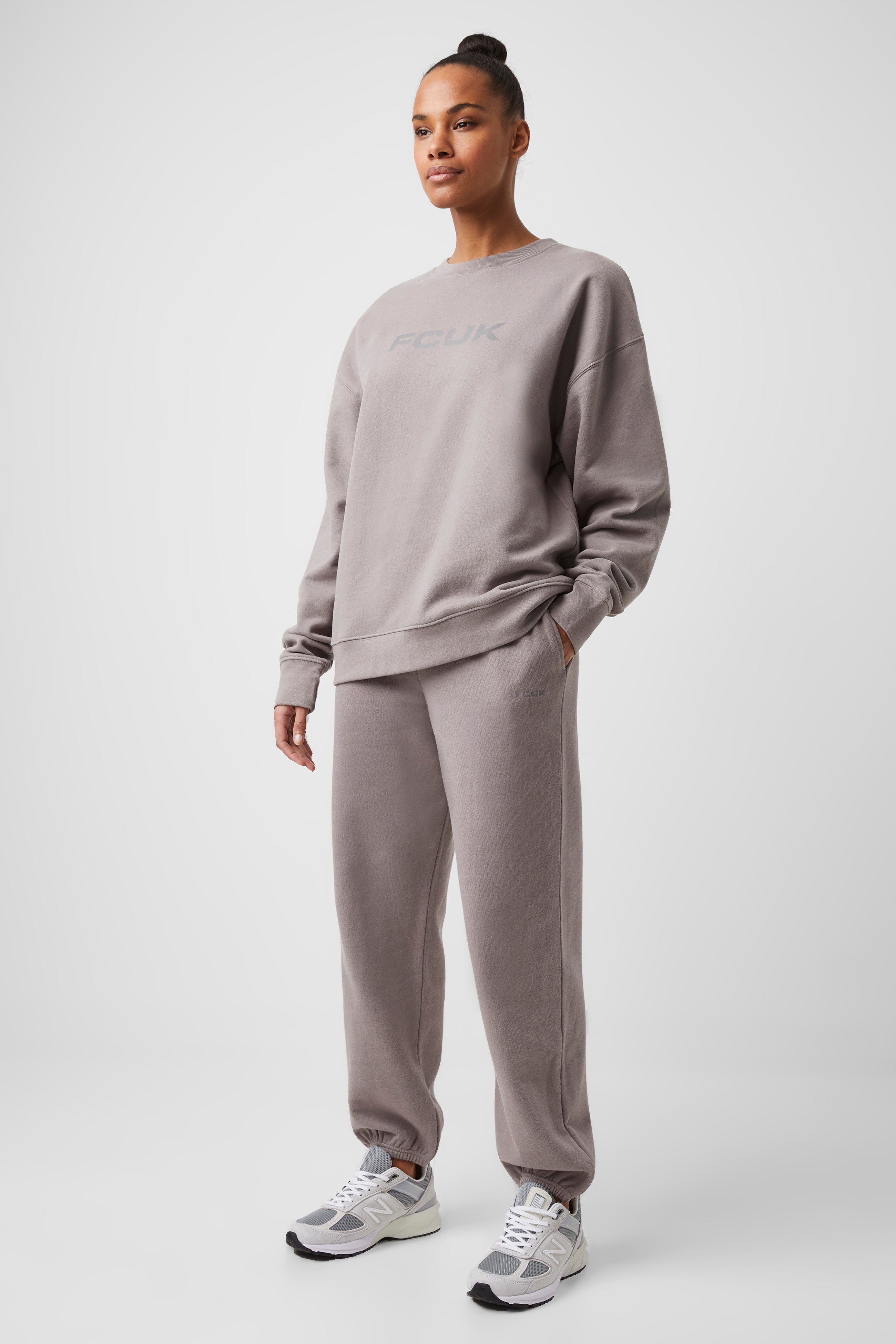 FCUK Relaxed Fit Joggers Cloud Grey | French Connection US