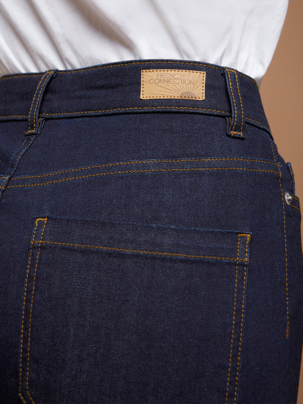 Stretch Denim Wide Jeans Clean Indigo | French Connection US