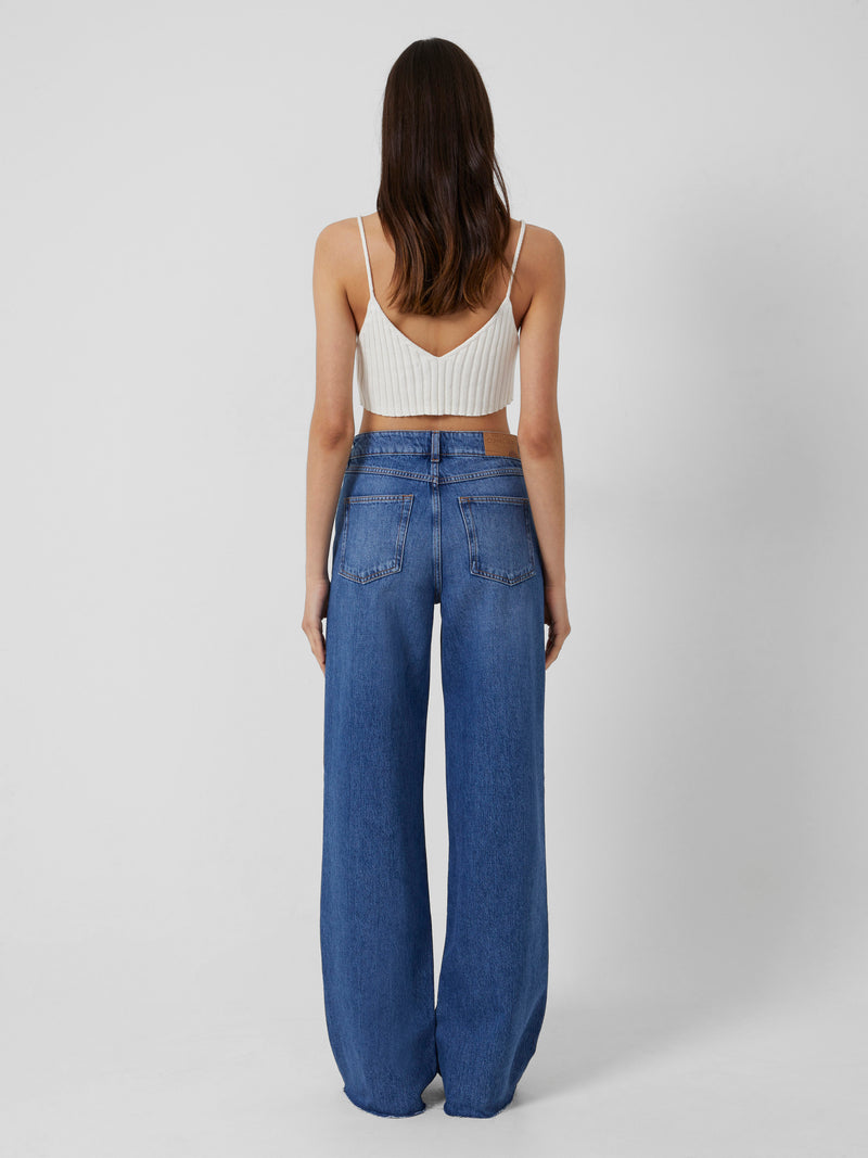 Penelope Wide Leg Jeans Mid Vintage | French Connection US