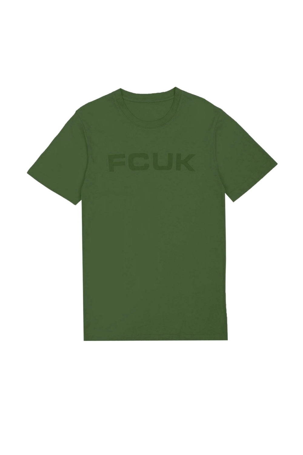 FCUK Organic Logo Tee Thyme Green | French Connection US