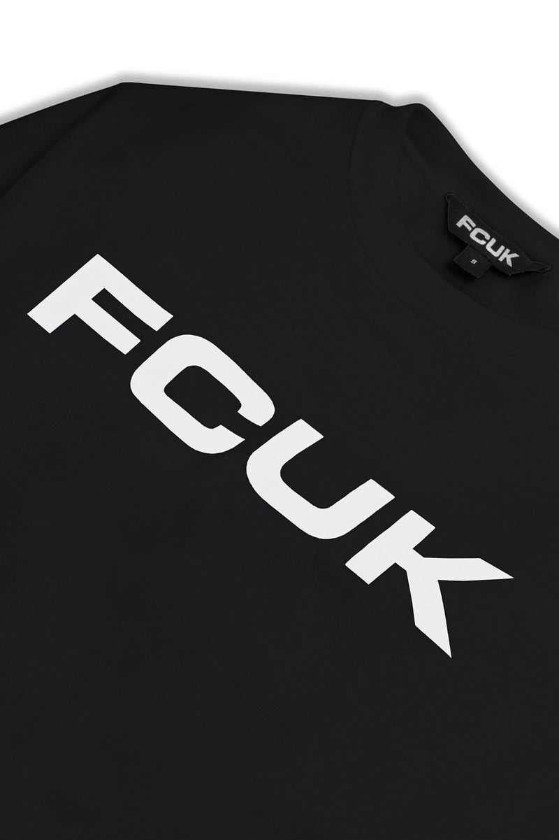 FCUK CREW NECK Black/White | French Connection US