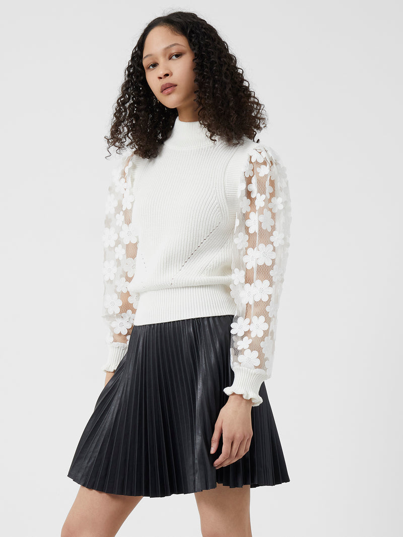 Juri Mozart Mock Neck Sweater Winter White | French Connection US