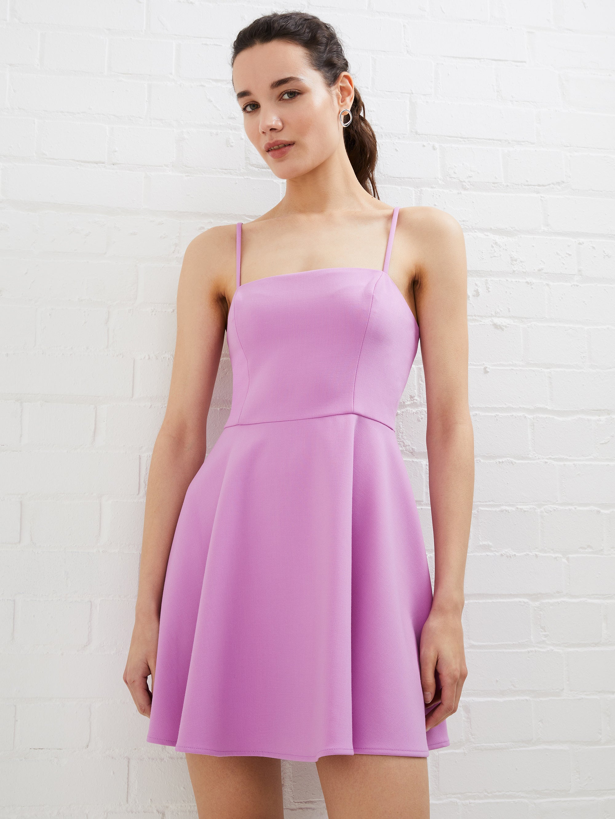 French connection stretch fit and flare pocket dress cheap