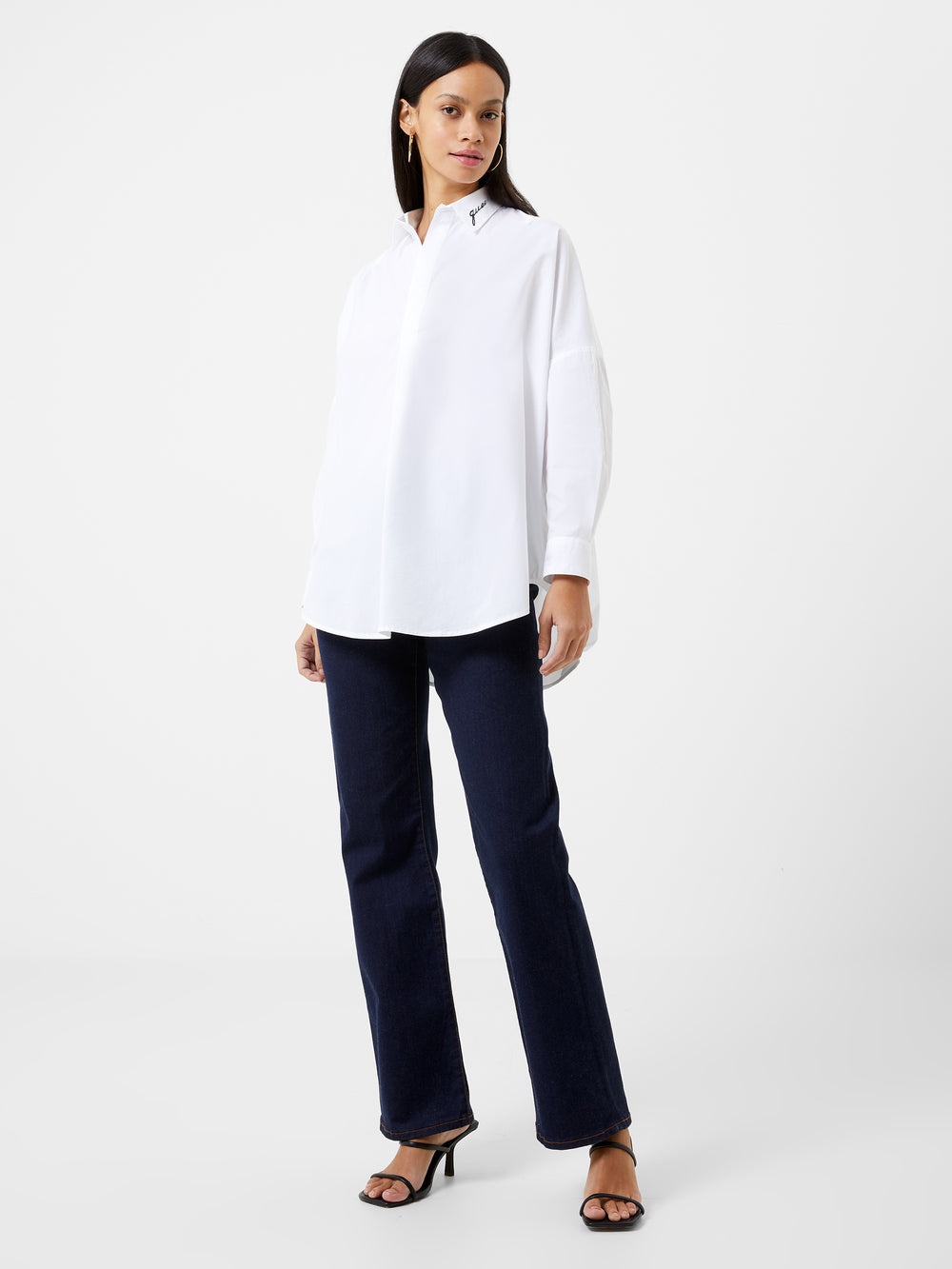 Queen Rhodes Poplin Shirt | French Connection US
