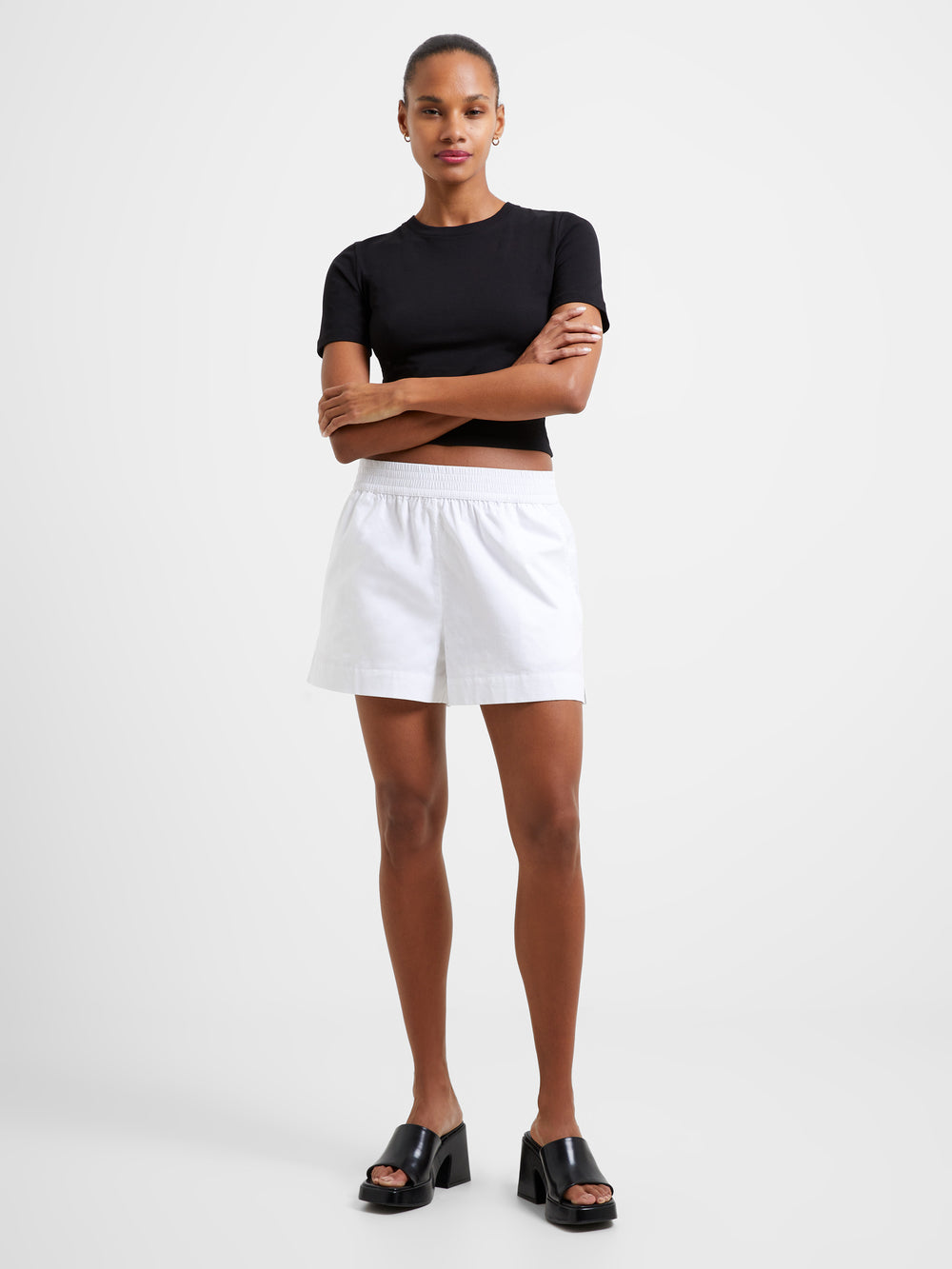 Rhodes Sustainable Shorts Linen White | French Connection US
